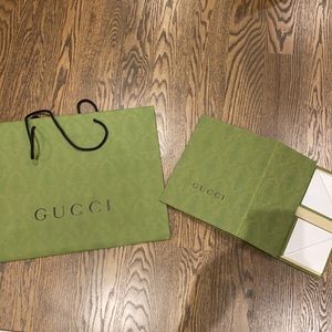 Brand new cardboard authentic gucci bag and gift box